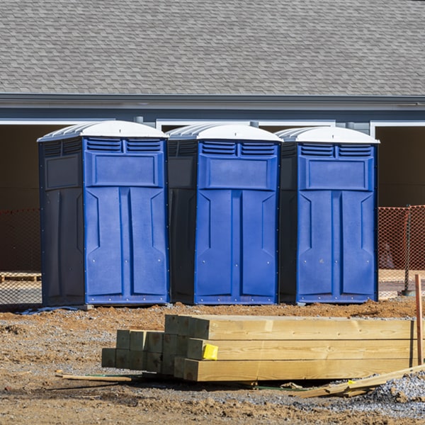 how often are the portable restrooms cleaned and serviced during a rental period in Boxford MA